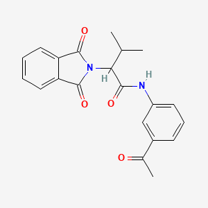 N-(3-acetylphenyl)-2-(1,3-dioxo-1,3-dihydro-2H-isoindol-2-yl)-3-methylbutanamide