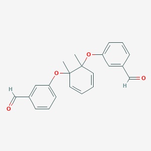 molecular formula C22H20O4 B1504295 1,2-Bis(3-formylphenoxy)xylene CAS No. 95912-31-5