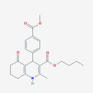 Butyl 4-[4-(methoxycarbonyl)phenyl]-2-methyl-5-oxo-1,4,5,6,7,8-hexahydroquinoline-3-carboxylate