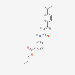 butyl 3-{[(2E)-3-(4-isopropylphenyl)-2-propenoyl]amino}benzoate