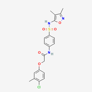 molecular formula C20H20ClN3O5S B15042993 2-(4-chloro-3-methylphenoxy)-N-{4-[(3,4-dimethyl-1,2-oxazol-5-yl)sulfamoyl]phenyl}acetamide 