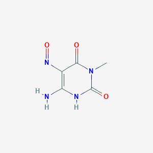 molecular formula C5H6N4O3 B015043 6-氨基-5-亚硝基-3-甲基尿嘧啶 CAS No. 61033-04-3