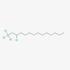 molecular formula C14H26Cl4 B1504300 1,1,1,3-Tetrachlorotetradecane CAS No. 865306-25-8