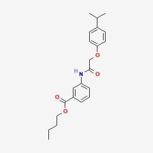 Butyl 3-{2-[4-(propan-2-yl)phenoxy]acetamido}benzoate