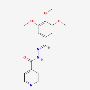 molecular formula C16H17N3O4 B15043034 N'-[(E)-(3,4,5-trimethoxyphenyl)methylidene]pyridine-4-carbohydrazide CAS No. 67837-40-5