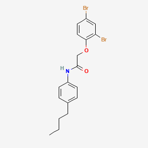 N-(4-butylphenyl)-2-(2,4-dibromophenoxy)acetamide