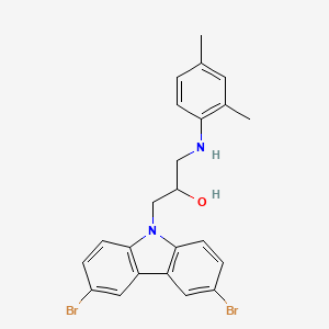 1-(3,6-Dibromo-carbazol-9-yl)-3-(2,4-dimethyl-phenylamino)-propan-2-ol