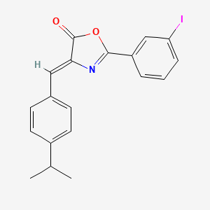 (4Z)-2-(3-iodophenyl)-4-[4-(propan-2-yl)benzylidene]-1,3-oxazol-5(4H)-one