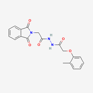 N'-[2-(1,3-dioxo-2,3-dihydro-1H-isoindol-2-yl)acetyl]-2-(2-methylphenoxy)acetohydrazide