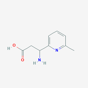 molecular formula C9H12N2O2 B1504313 3-Amino-3-(6-methylpyridin-2-yl)propanoic acid CAS No. 773122-42-2