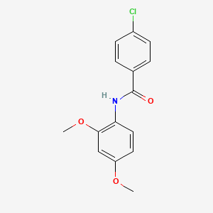 molecular formula C15H14ClNO3 B15043148 4-chloro-N-(2,4-dimethoxyphenyl)benzamide 