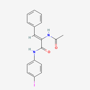 (2Z)-2-(acetylamino)-N-(4-iodophenyl)-3-phenylprop-2-enamide