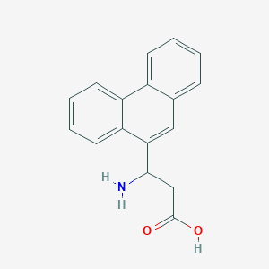 molecular formula C17H15NO2 B1504323 3-Amino-3-(phenanthren-9-YL)propanoic acid CAS No. 293330-23-1
