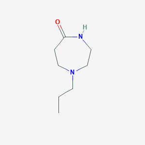 molecular formula C8H16N2O B1504325 1-Propyl-1,4-diazepan-5-one CAS No. 3619-71-4
