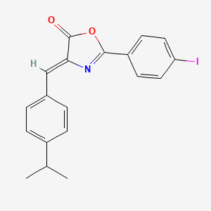 (4Z)-2-(4-iodophenyl)-4-[4-(propan-2-yl)benzylidene]-1,3-oxazol-5(4H)-one