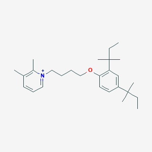 molecular formula C27H42NO+ B15043273 1-{4-[2,4-Bis(2-methylbutan-2-yl)phenoxy]butyl}-2,3-dimethylpyridinium 