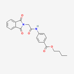 butyl 4-[2-(1,3-dioxo-2,3-dihydro-1H-isoindol-2-yl)acetamido]benzoate