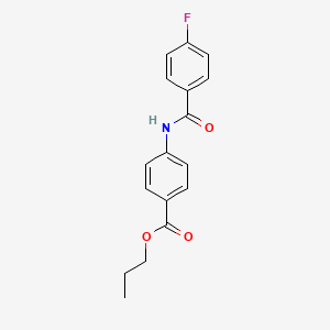 Propyl 4-[(4-fluorobenzoyl)amino]benzoate