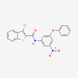 3-chloro-N-(3-nitro-5-phenoxyphenyl)-1-benzothiophene-2-carboxamide