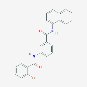 2-bromo-N-[3-(naphthalen-1-ylcarbamoyl)phenyl]benzamide