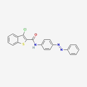 3-Chloro-N-(4-(phenyldiazenyl)phenyl)-1-benzothiophene-2-carboxamide