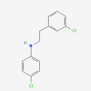 (4-Chloro-phenyl)-[2-(3-chloro-phenyl)-ethyl]-amine