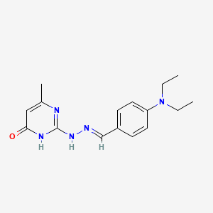 4-(Diethylamino)benzaldehyde (4-hydroxy-6-methyl-2-pyrimidinyl)hydrazone