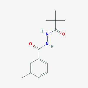 N'-(2,2-dimethylpropanoyl)-3-methylbenzohydrazide