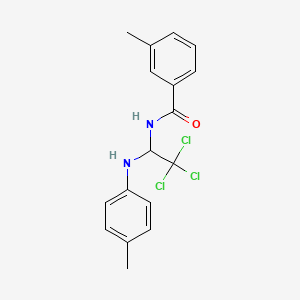 3-methyl-N-{2,2,2-trichloro-1-[(4-methylphenyl)amino]ethyl}benzamide