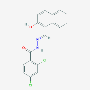 molecular formula C18H12Cl2N2O2 B15043517 2,4-dichloro-N'-[(E)-(2-hydroxynaphthalen-1-yl)methylidene]benzohydrazide 