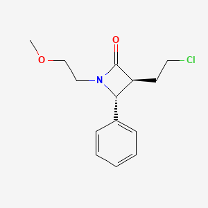(3S,4R)-3-(2-chloroethyl)-1-(2-methoxyethyl)-4-phenylazetidin-2-one
