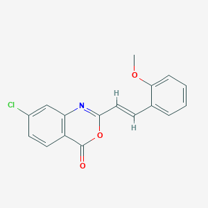 7-chloro-2-[(E)-2-(2-methoxyphenyl)ethenyl]-4H-3,1-benzoxazin-4-one