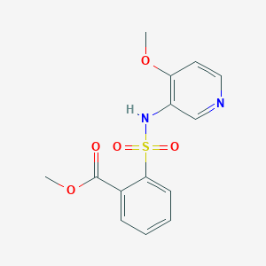 molecular formula C14H14N2O5S B1504362 Methyl 2-[(4-methoxypyridin-3-yl)sulfamoyl]benzoate CAS No. 931126-95-3