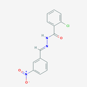 2-chloro-N'-[(E)-(3-nitrophenyl)methylidene]benzohydrazide