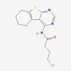 4-chloro-N-(5,6,7,8-tetrahydro[1]benzothieno[2,3-d]pyrimidin-4-yl)butanamide