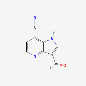 3-formyl-1H-pyrrolo[3,2-b]pyridine-7-carbonitrile
