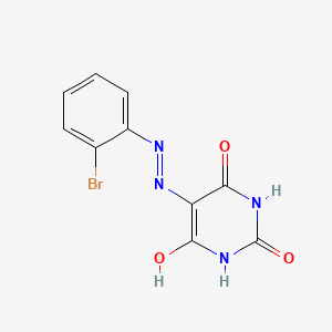 molecular formula C10H7BrN4O3 B15043638 5-[2-(2-bromophenyl)hydrazinylidene]pyrimidine-2,4,6(1H,3H,5H)-trione 