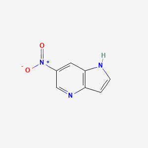 molecular formula C7H5N3O2 B1504365 6-nitro-1H-pyrrolo[3,2-b]pyridine CAS No. 1190318-66-1
