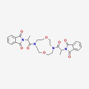 2,2'-[1,7-dioxa-4,10-diazacyclododecane-4,10-diylbis(1-oxopropane-1,2-diyl)]bis(1H-isoindole-1,3(2H)-dione)