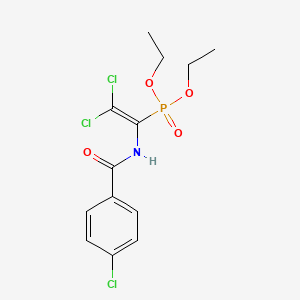 Diethyl {2,2-dichloro-1-[(4-chlorobenzoyl)amino]vinyl}phosphonate