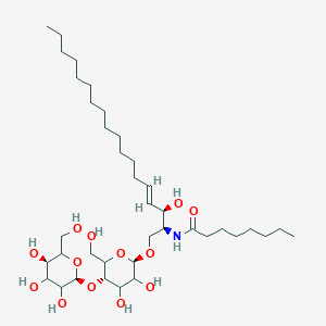 molecular formula C38H71NO13 B1504373 N-[(E,2S,3R)-1-[(2R,5S)-3,4-二羟基-6-(羟甲基)-5-[(2S,5R)-3,4,5-三羟基-6-(羟甲基)氧杂环-2-基]氧氧杂环-2-基]氧-3-羟基十八碳-4-烯-2-基]辛酰胺 CAS No. 384842-72-2