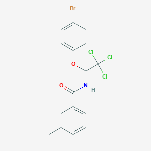 N-[1-(4-bromophenoxy)-2,2,2-trichloroethyl]-3-methylbenzamide