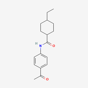 N-(4-acetylphenyl)-4-ethylcyclohexane-1-carboxamide