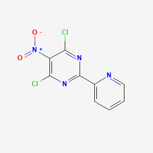 molecular formula C9H4Cl2N4O2 B1504379 4,6-Dichloro-5-nitro-2-(pyridin-2-yl)pyrimidine CAS No. 1188037-64-0