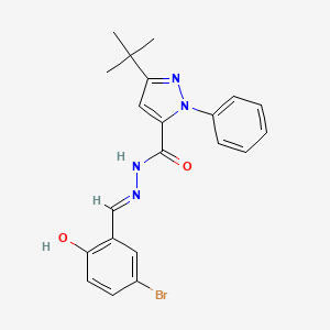 N'-[(E)-(5-bromo-2-hydroxyphenyl)methylidene]-3-tert-butyl-1-phenyl-1H-pyrazole-5-carbohydrazide