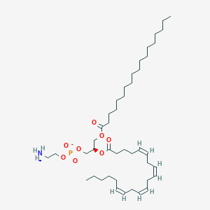 molecular formula C43H78NO8P B1504383 2-azaniumylethyl (2R)-2-[(5Z,8Z,11Z,14Z)-icosa-5,8,11,14-tetraenoyloxy]-3-(octadecanoyloxy)propyl phosphate CAS No. 383907-31-1