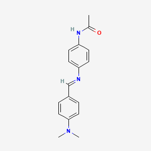 N-{4-[(E)-{[4-(Dimethylamino)phenyl]methylidene}amino]phenyl}acetamide