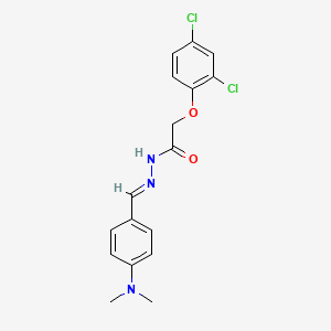 2-(2,4-dichlorophenoxy)-N'-{(E)-[4-(dimethylamino)phenyl]methylidene}acetohydrazide