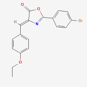 5(4H)-oxazolone, 2-(4-bromophenyl)-4-[(4-ethoxyphenyl)methylene]-, (4Z)-