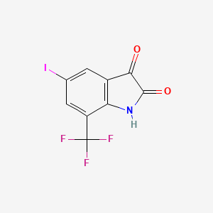 molecular formula C9H3F3INO2 B1504387 5-Iodo-7-(trifluoromethyl)indoline-2,3-dione CAS No. 1067187-88-5